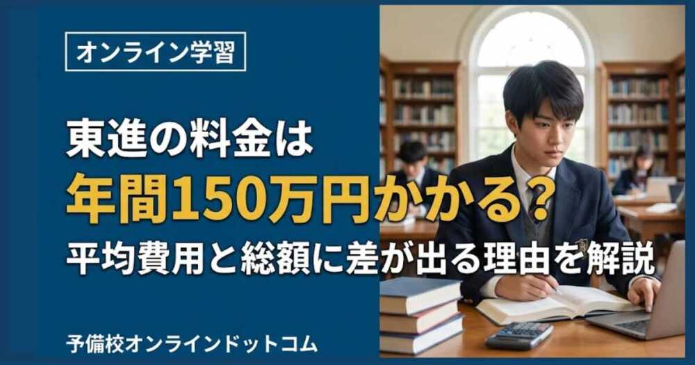 東進の料金は年間150万円かかる？平均費用と総額に差が出る理由を解説
